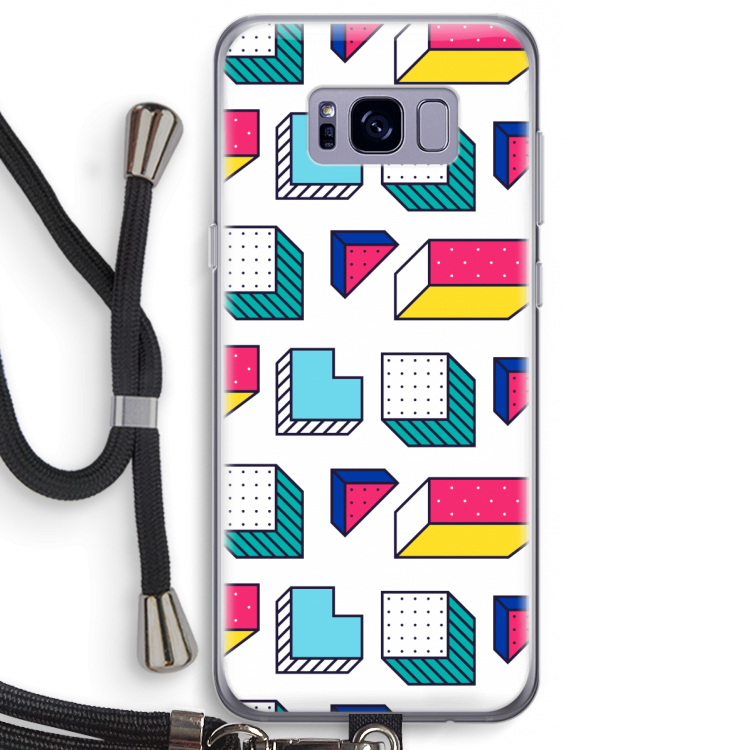8-bit N°7: Samsung Galaxy S8 Plus Transparant Hoesje met koord
