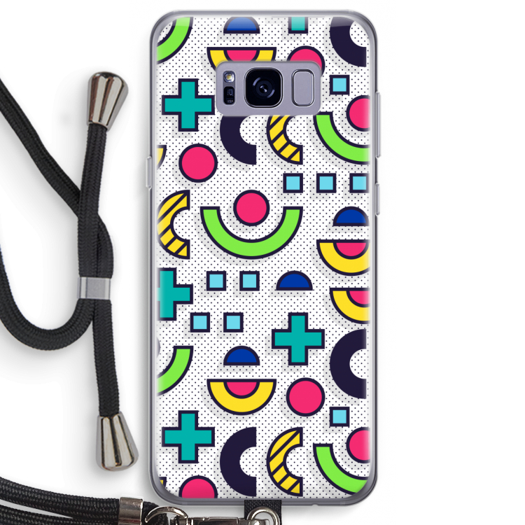 8-bit N°6: Samsung Galaxy S8 Plus Transparant Hoesje met koord
