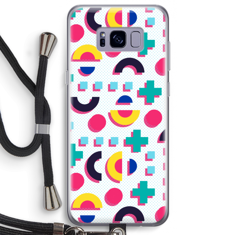 8-bit N°2: Samsung Galaxy S8 Plus Transparant Hoesje met koord
