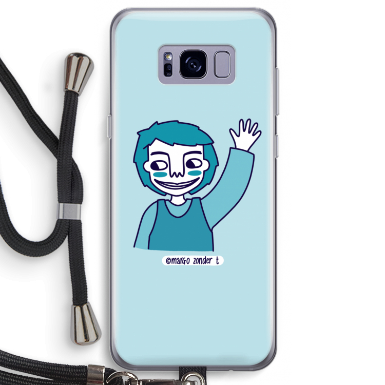 Zwaai: Samsung Galaxy S8 Plus Transparant Hoesje met koord