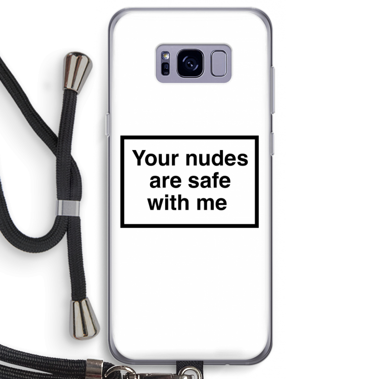 Safe with me: Samsung Galaxy S8 Plus Transparant Hoesje met koord