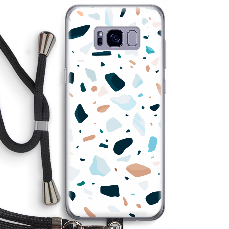 Terrazzo N°13: Samsung Galaxy S8 Plus Transparant Hoesje met koord