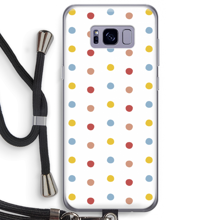 Bollen: Samsung Galaxy S8 Plus Transparant Hoesje met koord