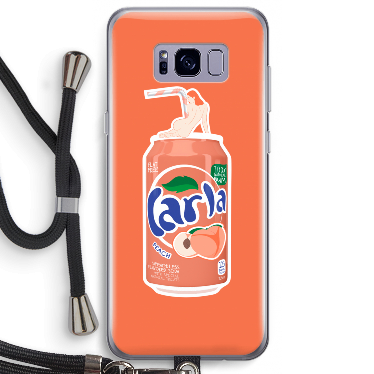 S(peach)less: Samsung Galaxy S8 Plus Transparant Hoesje met koord