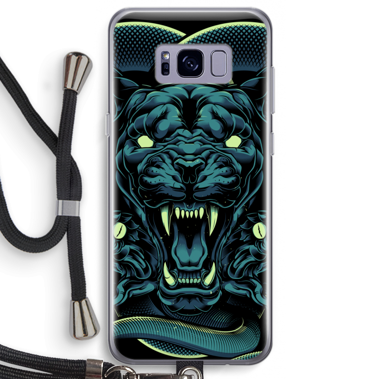 Cougar and Vipers: Samsung Galaxy S8 Plus Transparant Hoesje met koord
