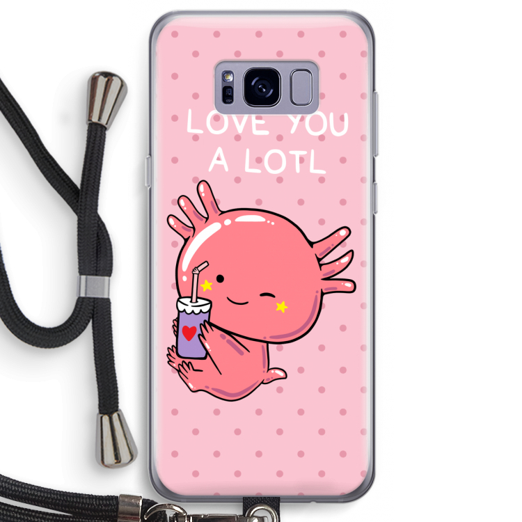Love You A Lotl: Samsung Galaxy S8 Plus Transparant Hoesje met koord