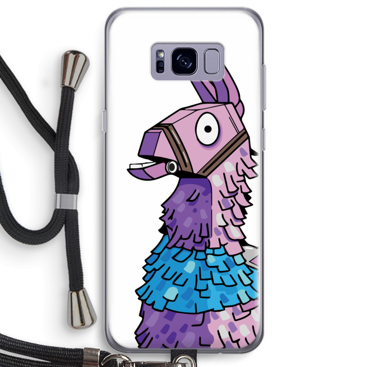 Lama: Samsung Galaxy S8 Plus Transparant Hoesje met koord