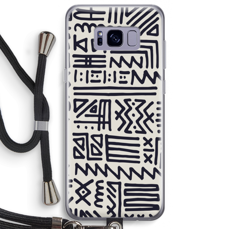 Marrakech print: Samsung Galaxy S8 Plus Transparant Hoesje met koord
