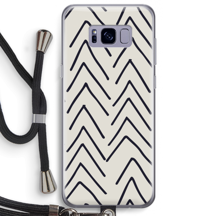 Marrakech Arrows: Samsung Galaxy S8 Plus Transparant Hoesje met koord
