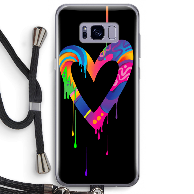 Melts My Heart: Samsung Galaxy S8 Plus Transparant Hoesje met koord