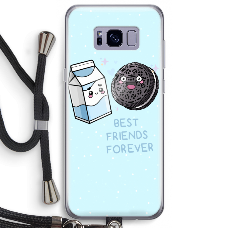 Best Friend Forever: Samsung Galaxy S8 Plus Transparant Hoesje met koord