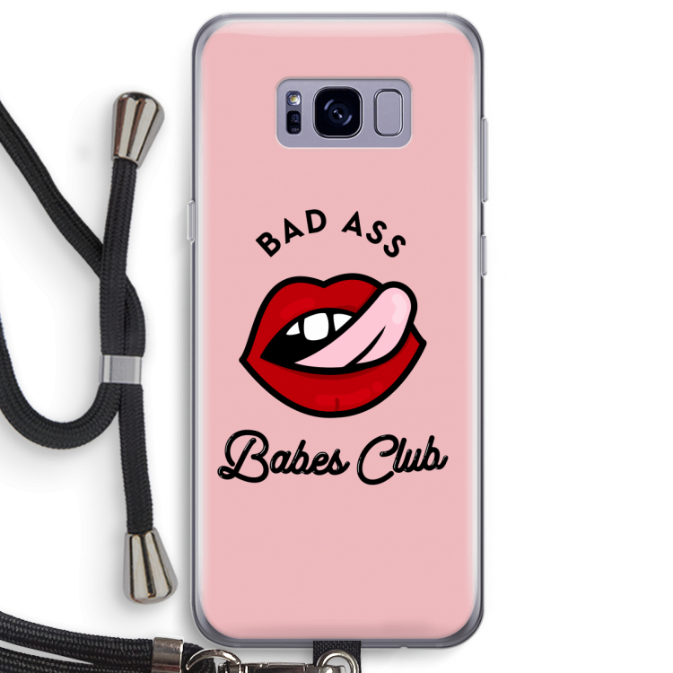 Badass Babes Club: Samsung Galaxy S8 Plus Transparant Hoesje met koord