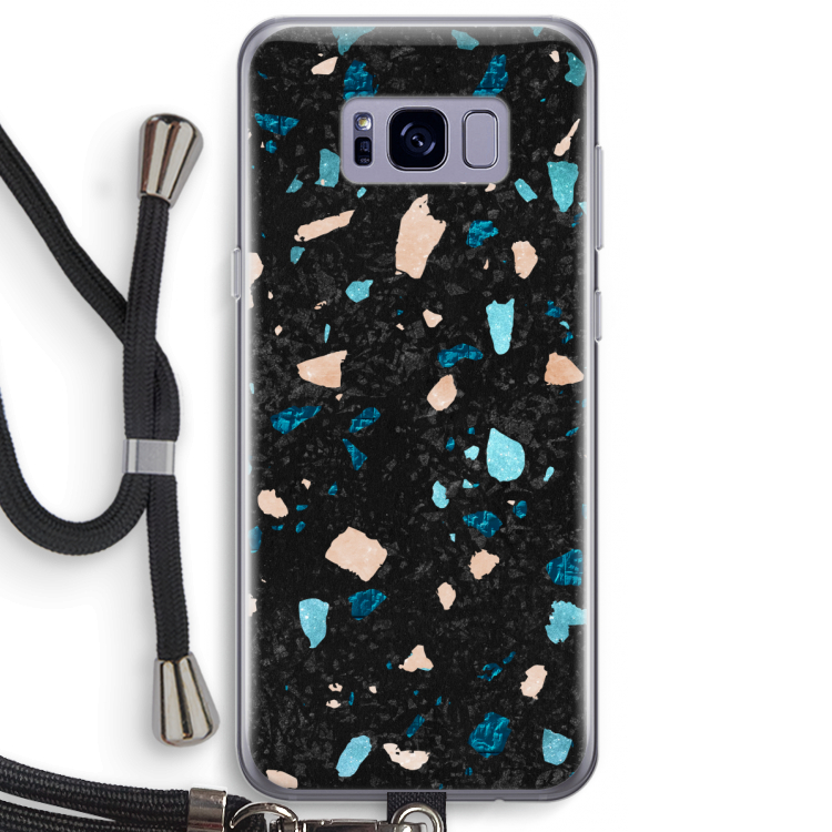 Terrazzo N°11: Samsung Galaxy S8 Plus Transparant Hoesje met koord