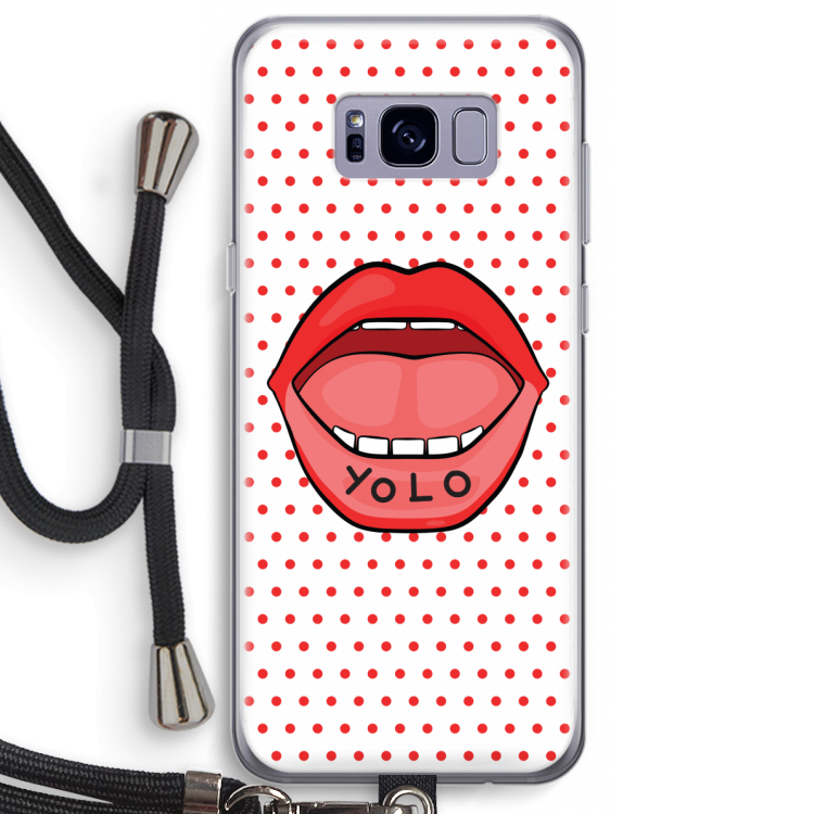 Yolo Denise: Samsung Galaxy S8 Plus Transparant Hoesje met koord