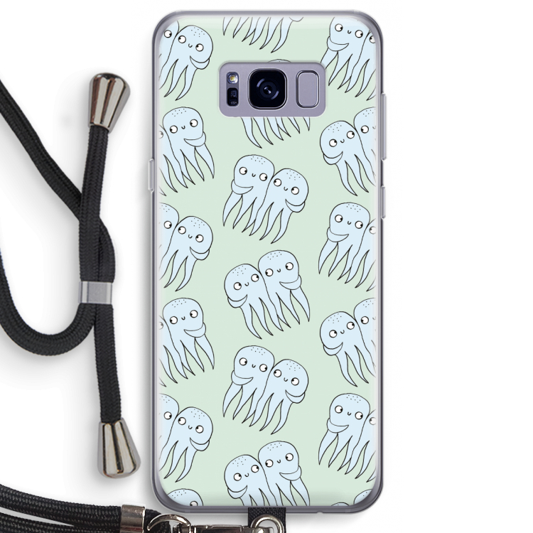 Octopussen: Samsung Galaxy S8 Plus Transparant Hoesje met koord