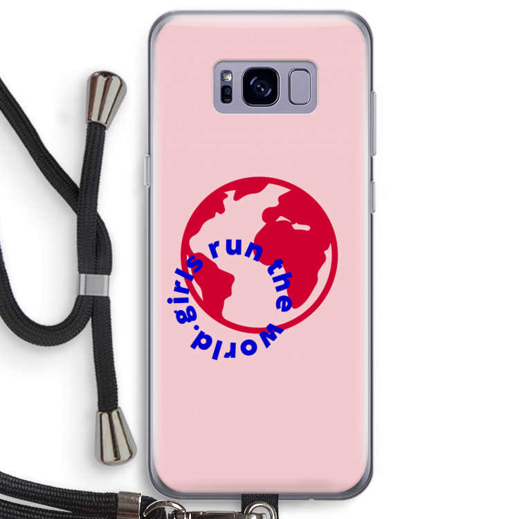 Run The World: Samsung Galaxy S8 Plus Transparant Hoesje met koord