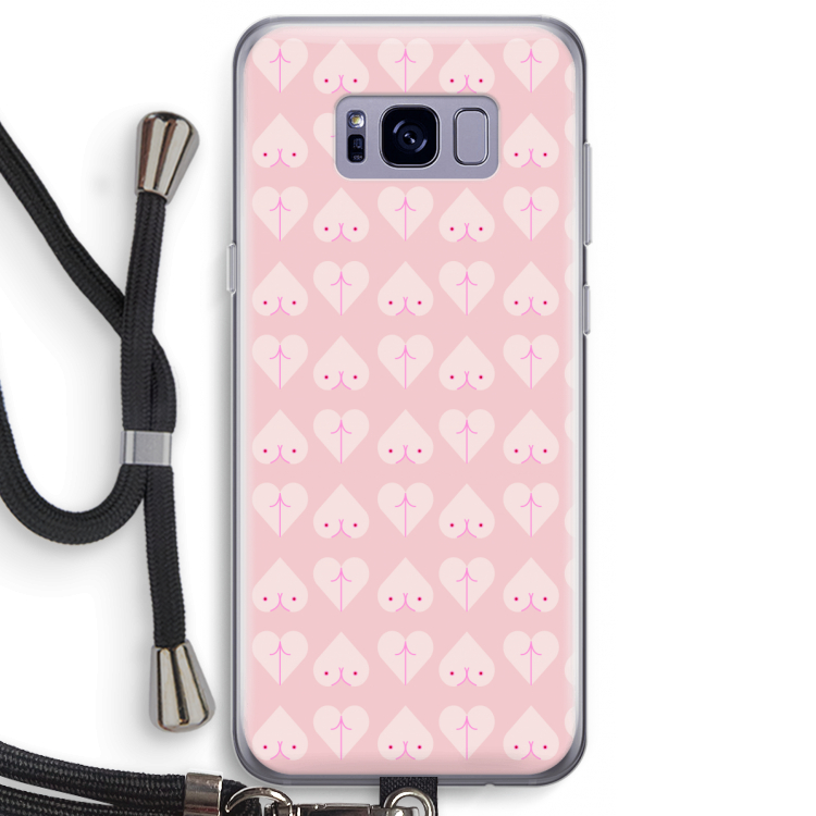 Ass 'n Titties: Samsung Galaxy S8 Plus Transparant Hoesje met koord
