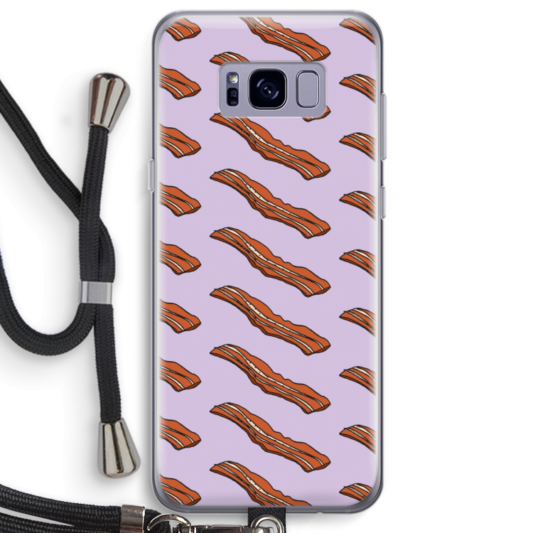 Bacon to my eggs #2: Samsung Galaxy S8 Plus Transparant Hoesje met koord