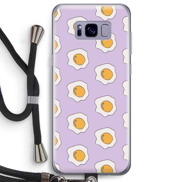 Bacon to my eggs #1: Samsung Galaxy S8 Plus Transparant Hoesje met koord