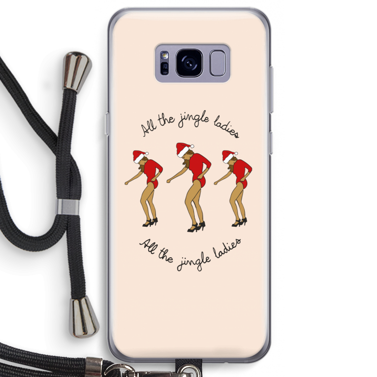 Jingle Ladies: Samsung Galaxy S8 Plus Transparant Hoesje met koord