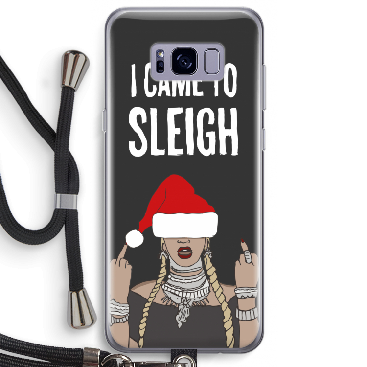 Came To Sleigh: Samsung Galaxy S8 Plus Transparant Hoesje met koord