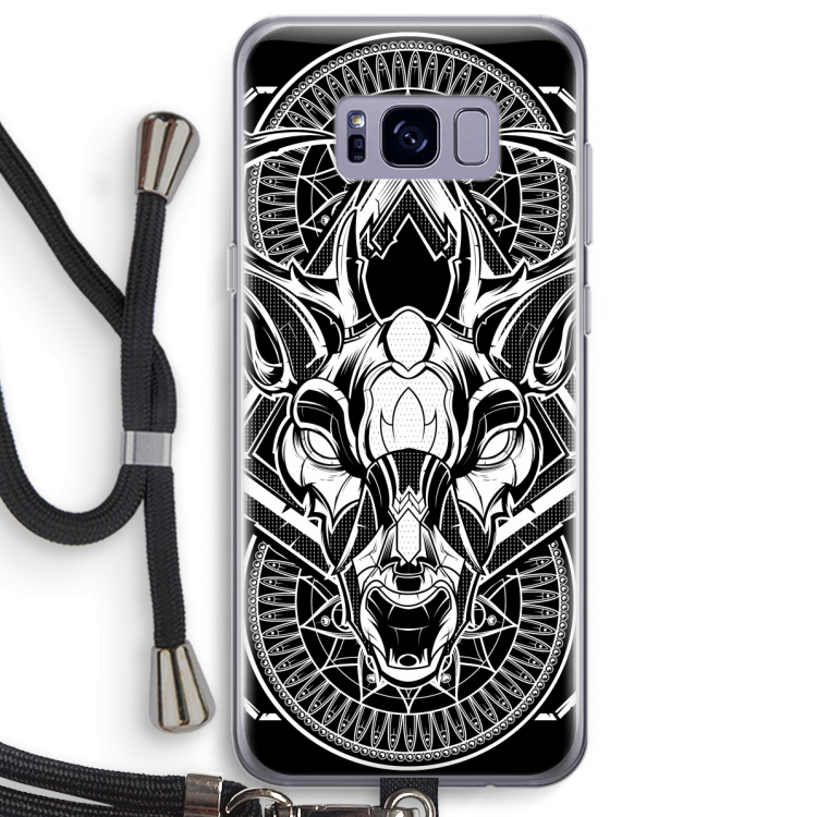 Oh Deer: Samsung Galaxy S8 Plus Transparant Hoesje met koord