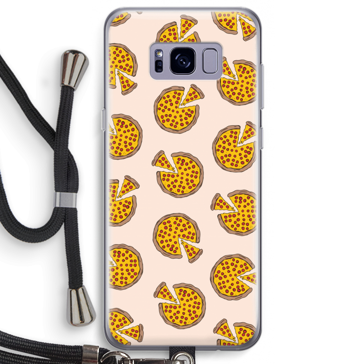 You Had Me At Pizza: Samsung Galaxy S8 Plus Transparant Hoesje met koord