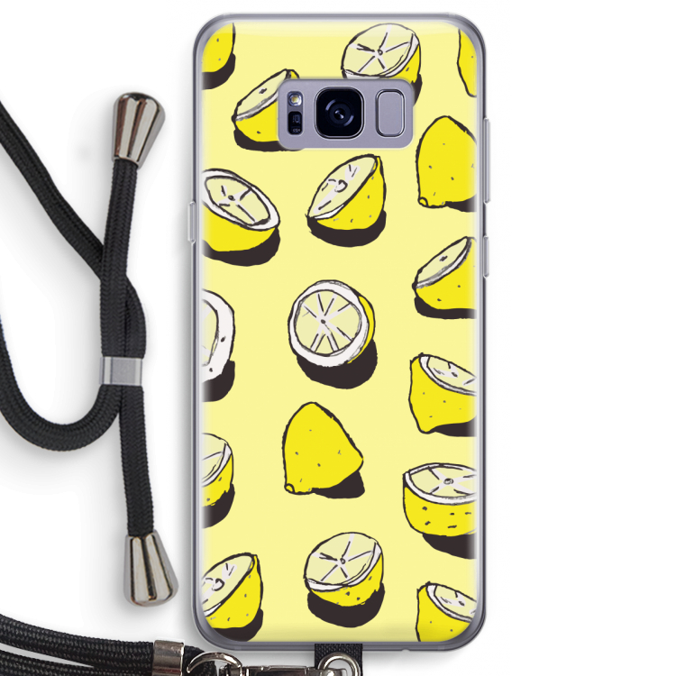 When Life Gives You Lemons...: Samsung Galaxy S8 Plus Transparant Hoesje met koord