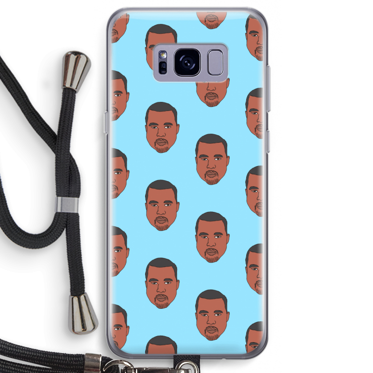 Kanye Call Me?: Samsung Galaxy S8 Plus Transparant Hoesje met koord