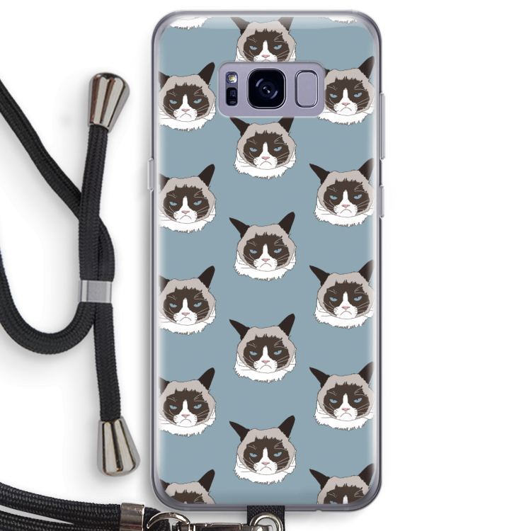 It's a Purrr Case: Samsung Galaxy S8 Plus Transparant Hoesje met koord