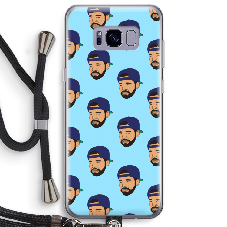 Drake Away: Samsung Galaxy S8 Plus Transparant Hoesje met koord