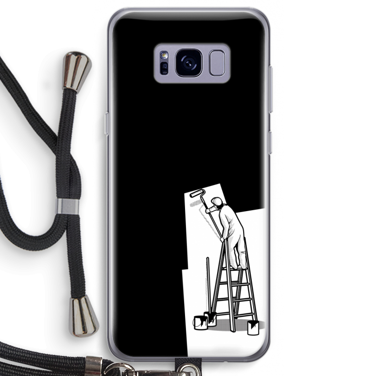 Musketon Painter: Samsung Galaxy S8 Plus Transparant Hoesje met koord