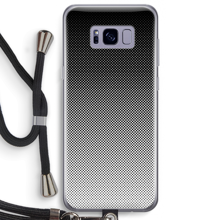 Musketon Halftone: Samsung Galaxy S8 Plus Transparant Hoesje met koord