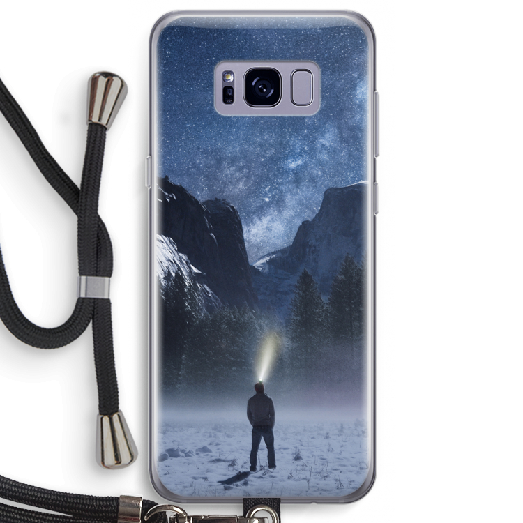 Wanderlust: Samsung Galaxy S8 Plus Transparant Hoesje met koord