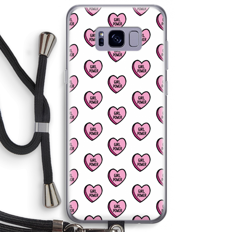 GIRL POWER: Samsung Galaxy S8 Plus Transparant Hoesje met koord