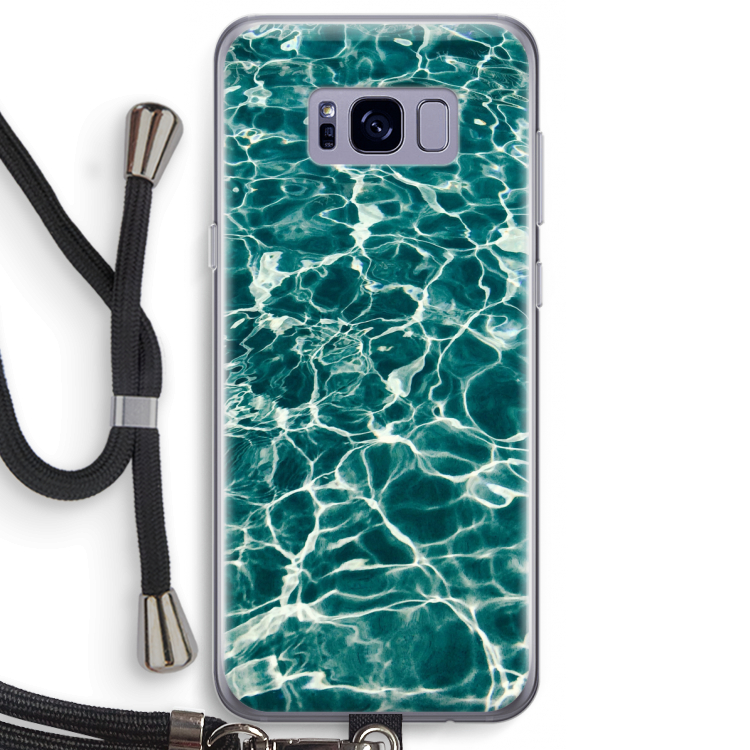 Weerkaatsing water: Samsung Galaxy S8 Plus Transparant Hoesje met koord