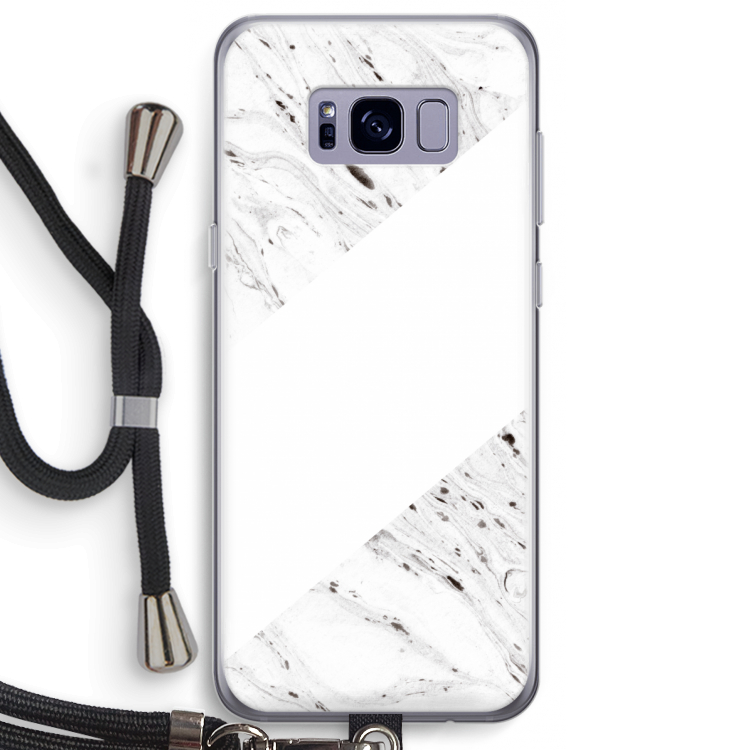 Biggest stripe: Samsung Galaxy S8 Plus Transparant Hoesje met koord