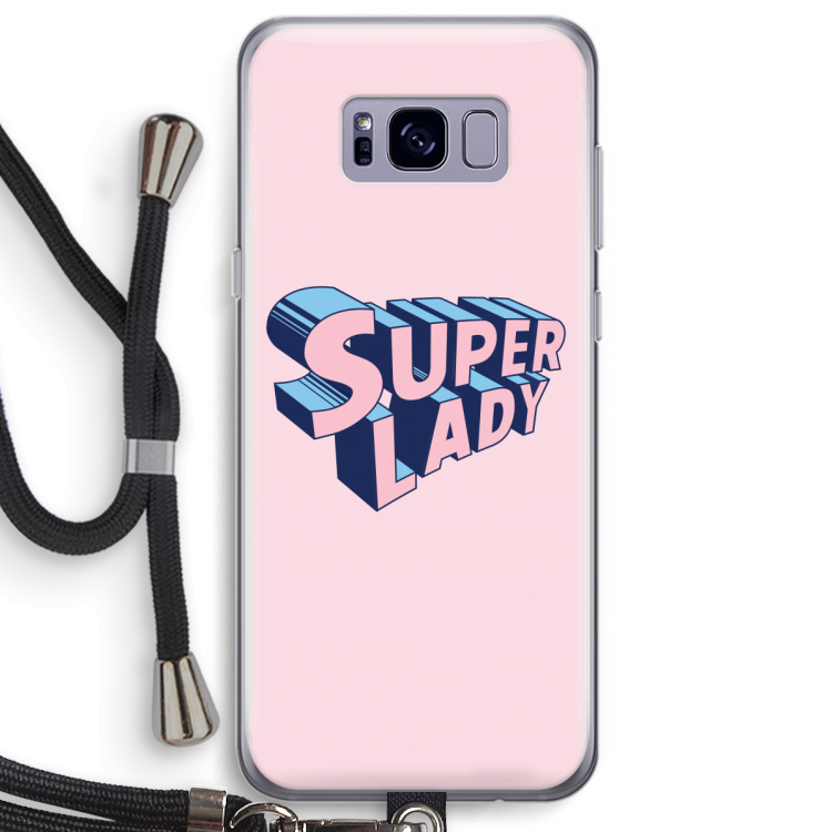 Superlady: Samsung Galaxy S8 Plus Transparant Hoesje met koord