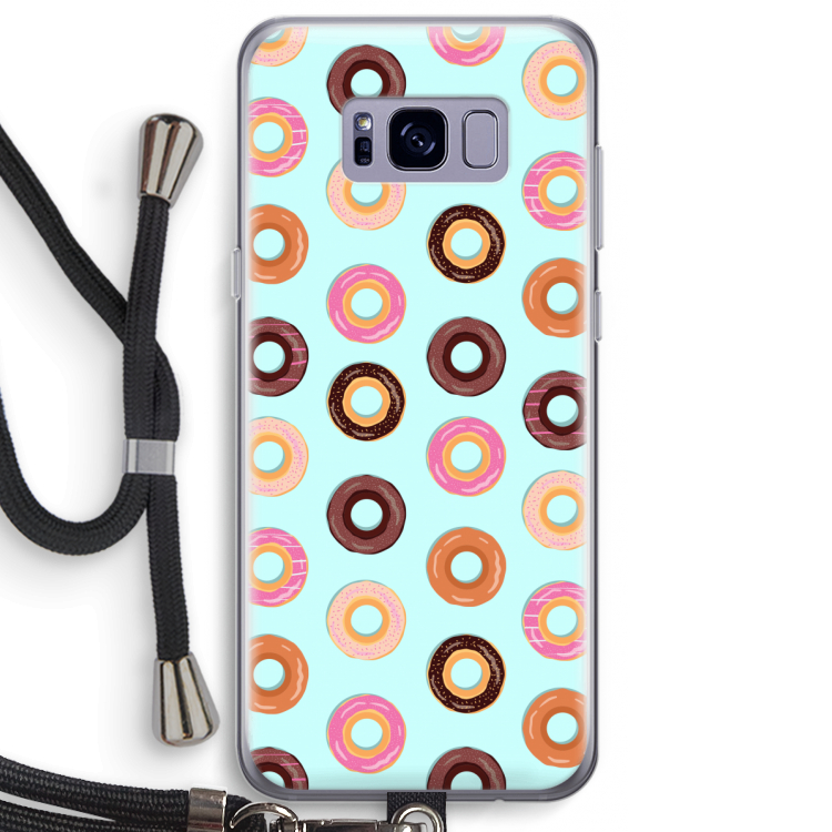Donuts: Samsung Galaxy S8 Plus Transparant Hoesje met koord