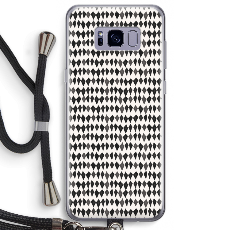Crazy shapes: Samsung Galaxy S8 Plus Transparant Hoesje met koord