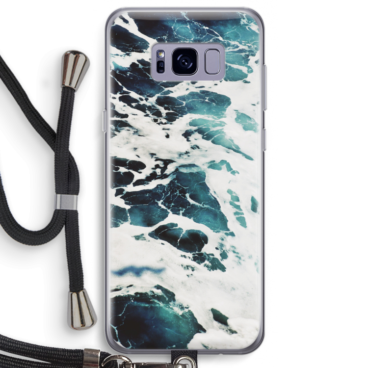 Golven: Samsung Galaxy S8 Plus Transparant Hoesje met koord