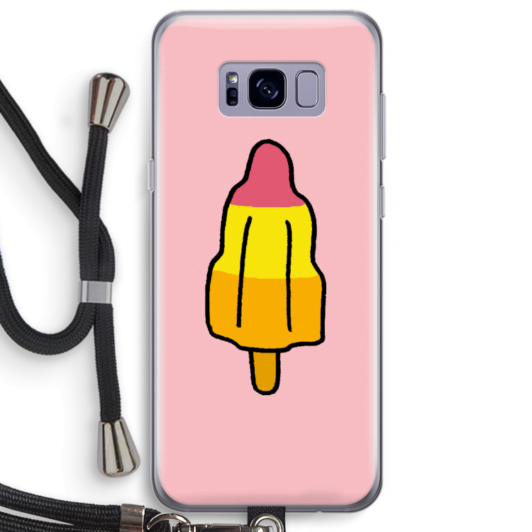 Raketijsje: Samsung Galaxy S8 Plus Transparant Hoesje met koord