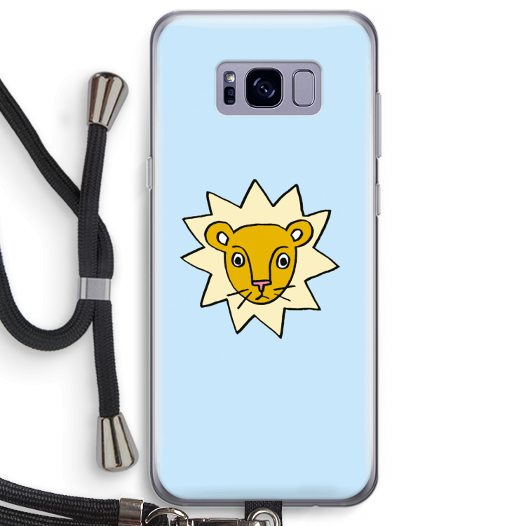 Kleine leeuw: Samsung Galaxy S8 Plus Transparant Hoesje met koord