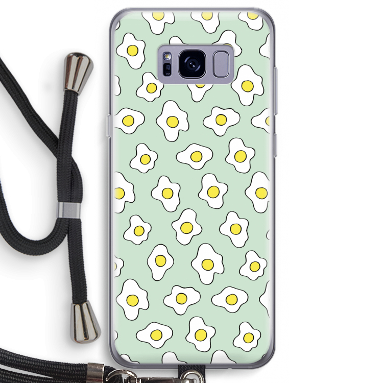 Spiegeleitjes: Samsung Galaxy S8 Plus Transparant Hoesje met koord