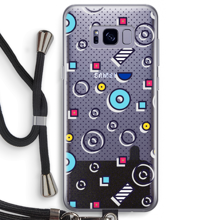 8-bit N°9: Samsung Galaxy S8 Plus Transparant Hoesje met koord