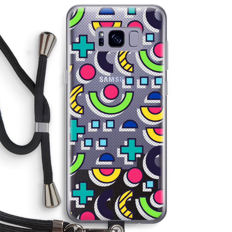 8-bit N°6: Samsung Galaxy S8 Plus Transparant Hoesje met koord