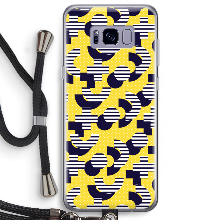 8-bit N°3: Samsung Galaxy S8 Plus Transparant Hoesje met koord