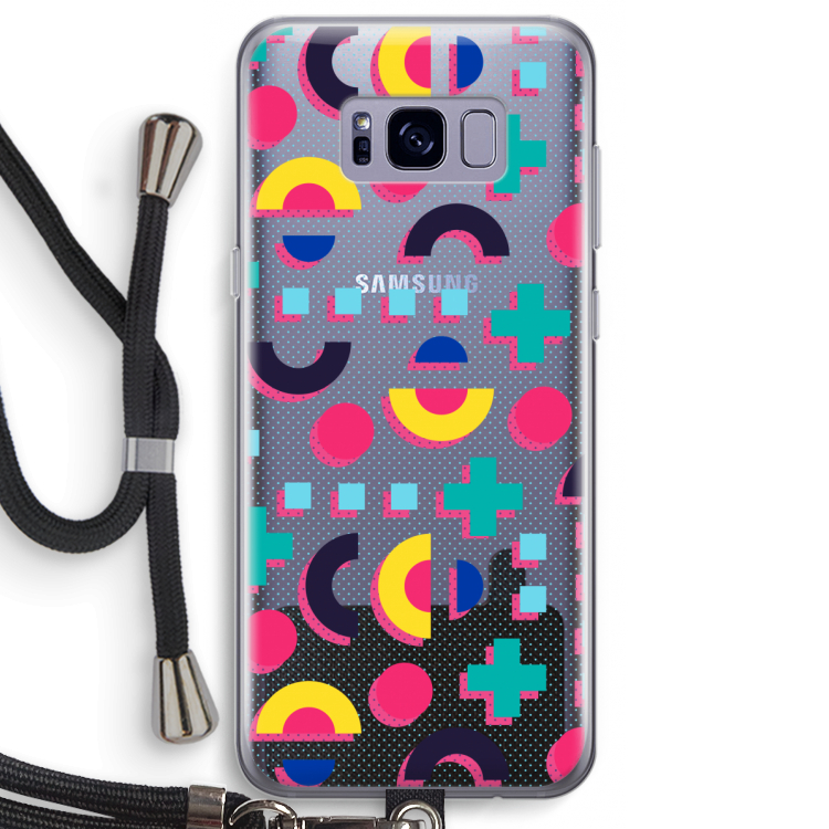 8-bit N°2: Samsung Galaxy S8 Plus Transparant Hoesje met koord