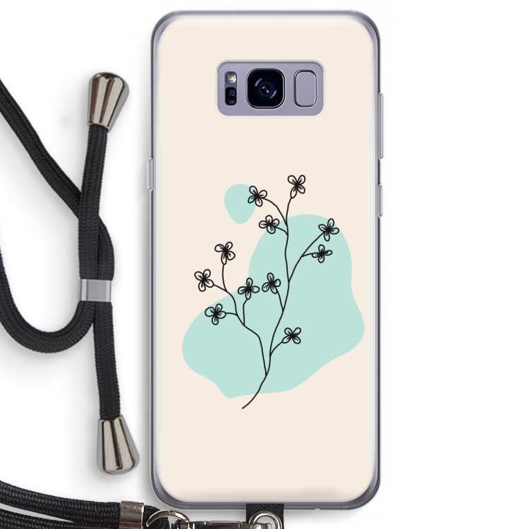 Love your petals: Samsung Galaxy S8 Plus Transparant Hoesje met koord