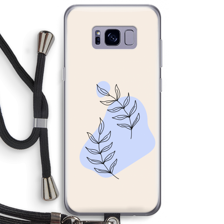 Leaf me if you can: Samsung Galaxy S8 Plus Transparant Hoesje met koord